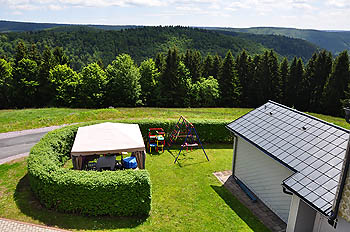 Terrasse unseres Ferienhauses